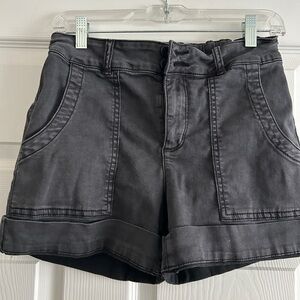 Sanctuary bluish Gray Jean Shorts High-Rise Cuffed